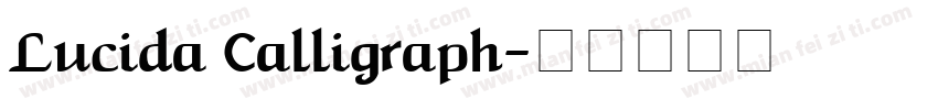 Lucida Calligraph字体转换